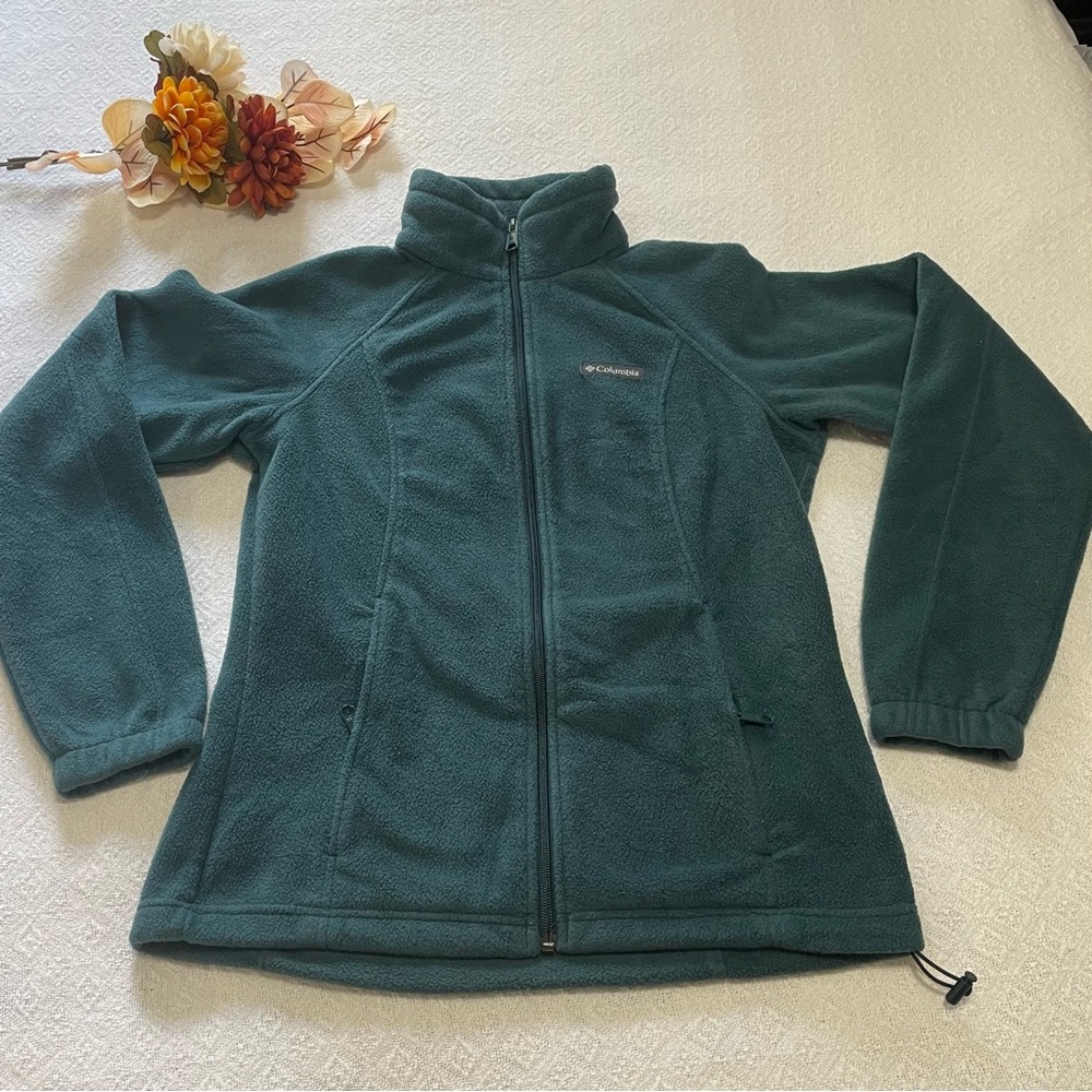 Columbia Teal  Fleece‎ Jacket Size S